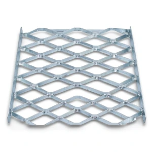 Galvanised Steel Expanded Metal Mesh Bahri Thickness 2.7 mm Width 1.22 m Length 1 m