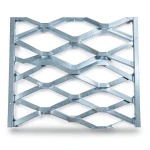 Galvanised Steel Expanded Metal Mesh Bahri Thickness 1.4 mm Width 1.22 m Length 2 m