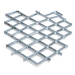 Galvanised Steel Expanded Metal Mesh Bahri Thickness 1.4 mm Width 1.22 m Length 3 m