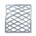 Galvanised Steel Expanded Metal Mesh Bahri Thickness 1.2 mm Width 1.22 m Length 2 m