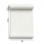 Wall decoration patterned design, size 10 m x 1.06 m, off white color, model 81429