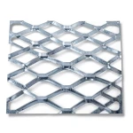 Galvanised Steel Expanded Metal Mesh Bahri Thickness 1.8 mm Width 1.22 m Length 3 m