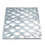 Galvanised Steel Expanded Metal Mesh Bahri Thickness 1.4 mm Width 1.22 m Length 2 m