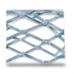 Galvanised Steel Expanded Metal Mesh Bahri Thickness 1.7 mm Width 1.22 m Length 2 m