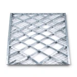 Galvanised Steel Expanded Metal Mesh Bahri 2.7 mm Thickness 1.22 m Width 2 m Length