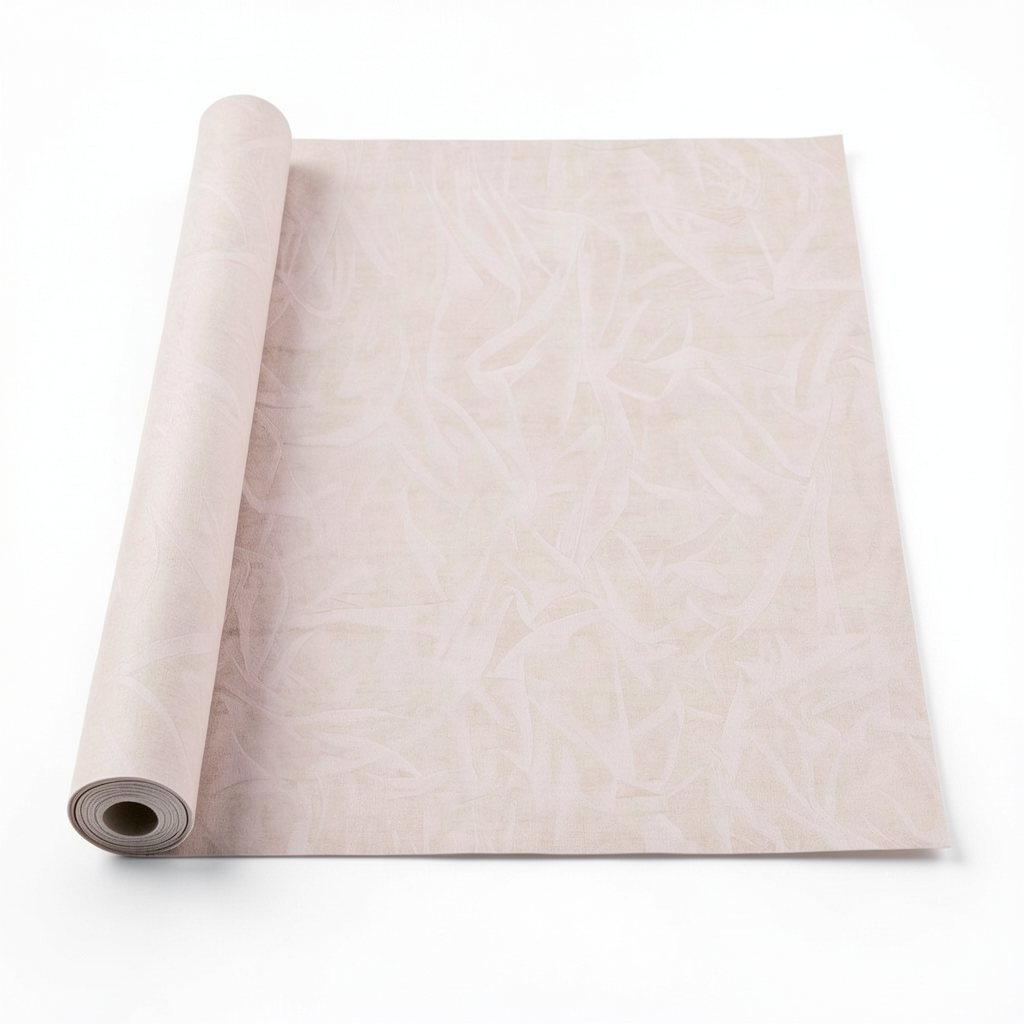 Italian Wallpaper Rose Color Patterned Design, Size 10m x 0.73m