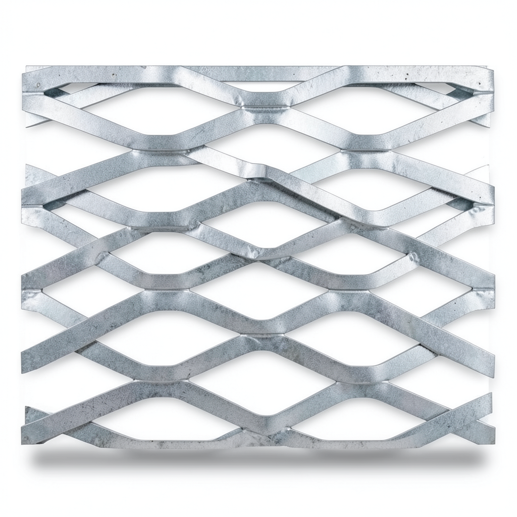 Galvanised Steel Expanded Metal Mesh Bahri 2.7 mm Thickness 1.22 m Width 2 m Length