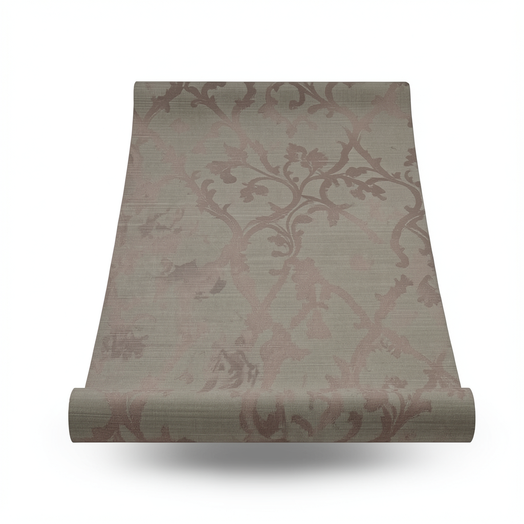 Italian Wallpaper Patterned Design Brown Color, Size 10m x 0.73m, Model 81167