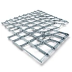 Galvanised Steel Expanded Metal Mesh Bahri 1.7 mm Thickness 3 m Length 1.22 m Width