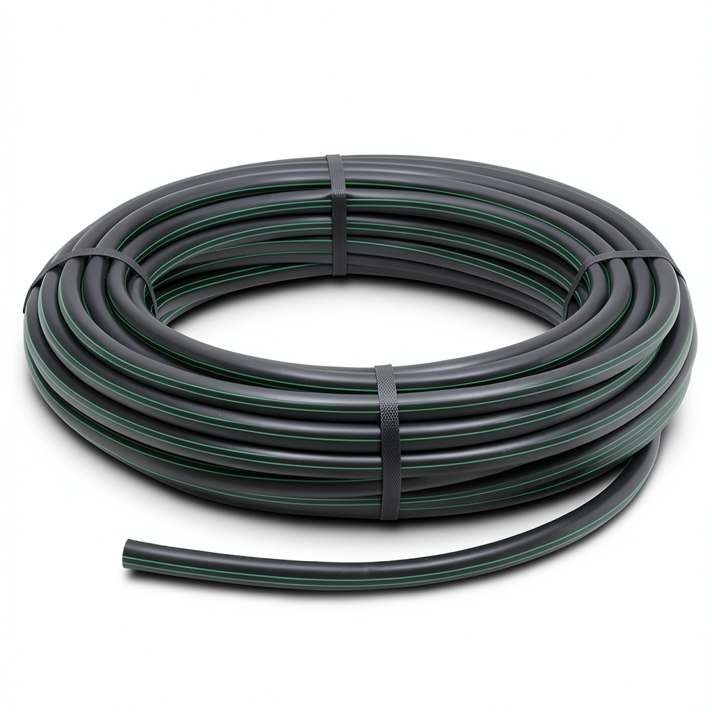 لفة أنابيب HDPE ضغط 6 بار PE 80 قطر خارجي 40 مم SDR 22 لون أسود