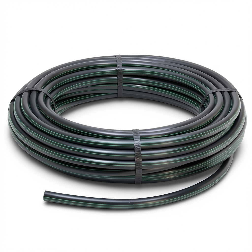 لفة أنابيب بلاستيك HDPE ضغط 6 بار PE 80 قطر خارجي 63 مم SDR 22 لون أسود