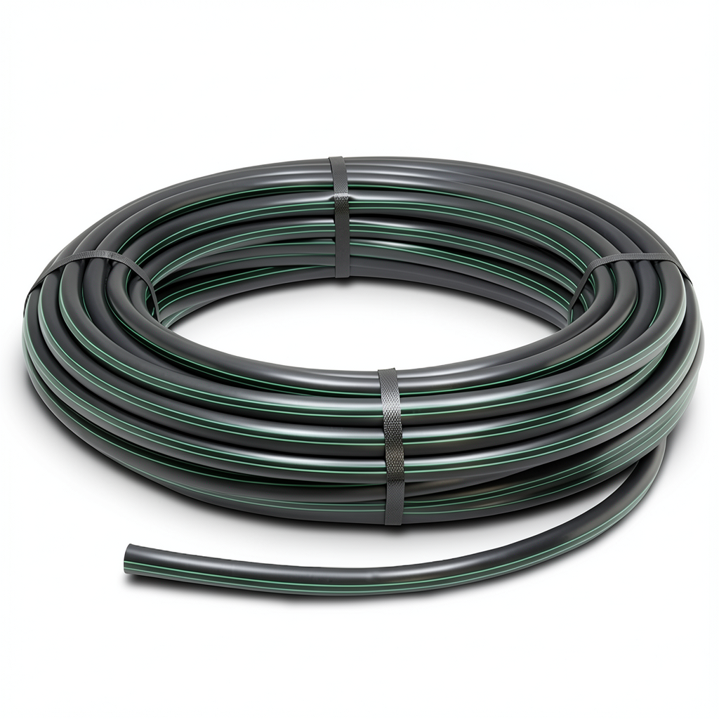 HDPE Coil Pipe 6 Bar Pressure PE 80 Outer Diameter 90 mm SDR 22 Black