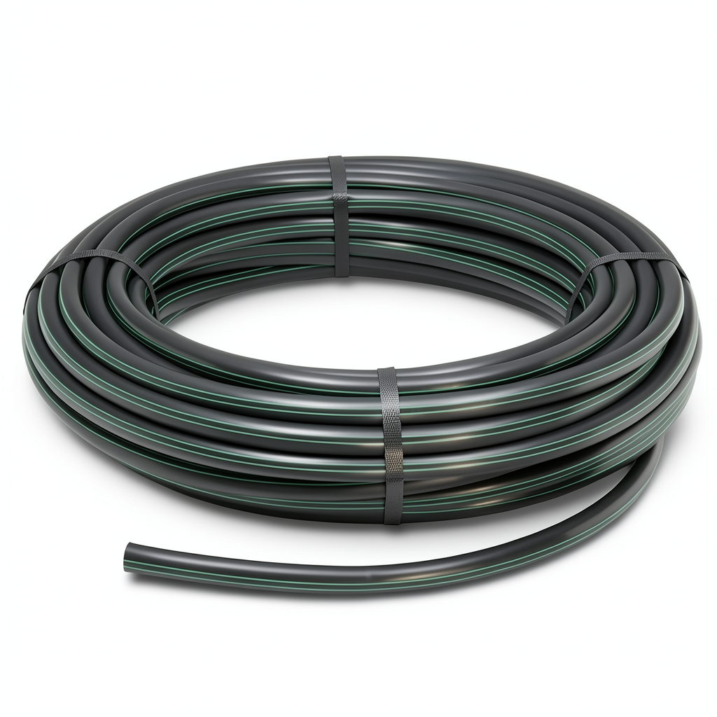 HDPE Polyethylene Coil Pipe PN 6 Bar PE 80 110 mm SDR 22 Black