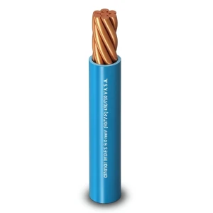 سلك مفرد مجدول 6 مم2 450/750 فولت موصل نحاس معزول PVC، أزرق | شركة الفنار