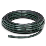 لفة أنابيب بلاستيك HDPE ضغط 12.5 بار PE 80 قطر خارجي 40 مم SDR 11 أسود مع خطوط خضراء