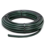 لفة أنابيب بلاستيك HDPE ضغط 12.5 بار PE 80 قطر خارجي 90 مم SDR 11 أسود مع خط أخضر
