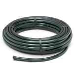 لفة أنابيب بلاستيك HDPE ضغط 12.5 بار PE 80 قطر خارجي 90 مم SDR 11 أسود مع خط أخضر