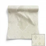 Italian wall decoration, size 10m x 1.06m, light beige color, model 83403