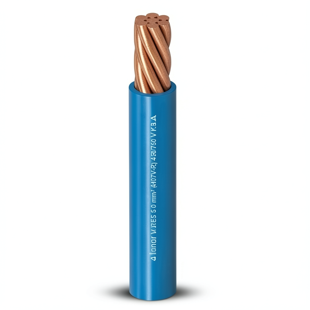 Stranded Single Electrical Wire 4mm2 450/750V Copper Conductor PVC Insulated | Al Fanar
