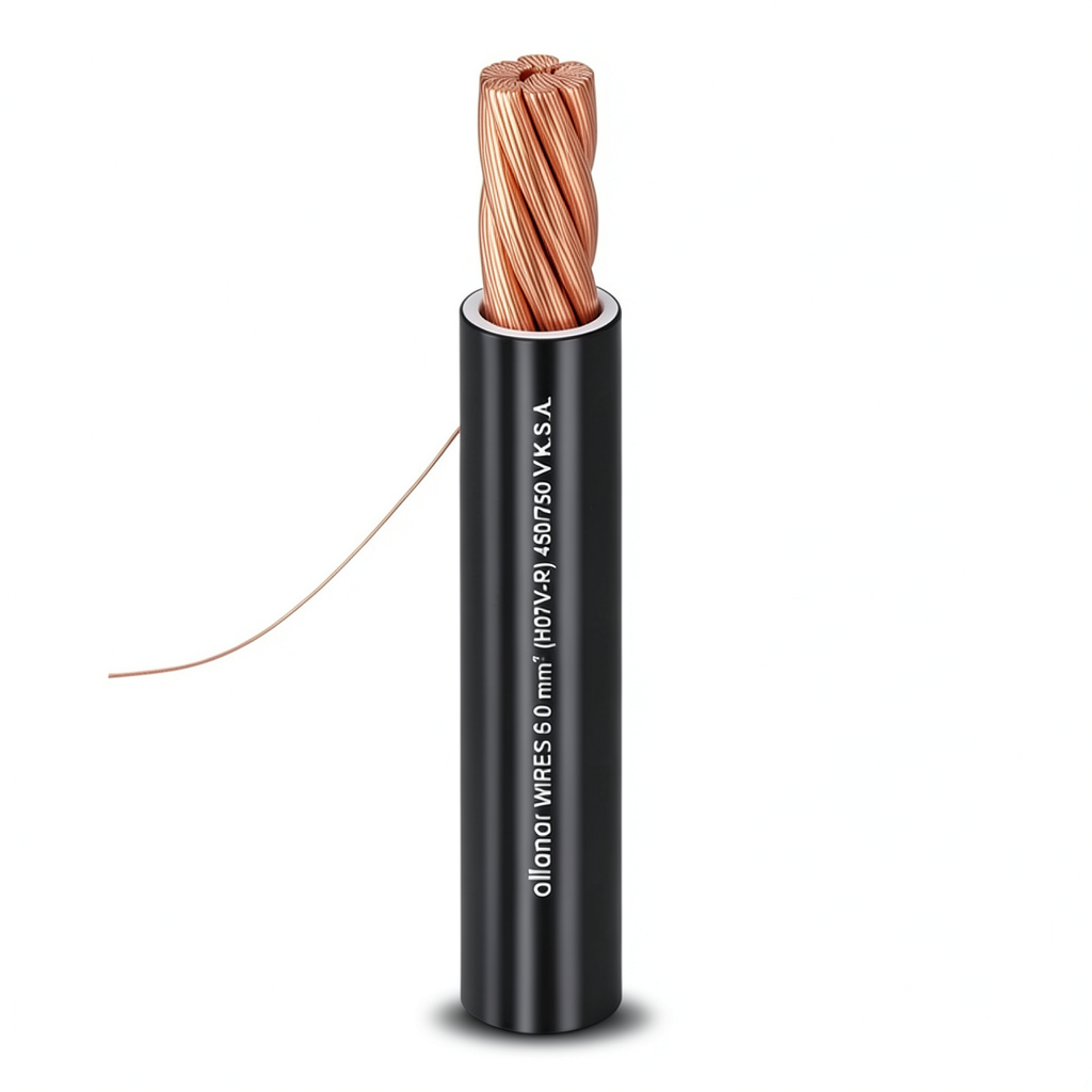 Copper Stranded Wire 1.5mm 450/750V PVC Insulation, Black | Al Fanar