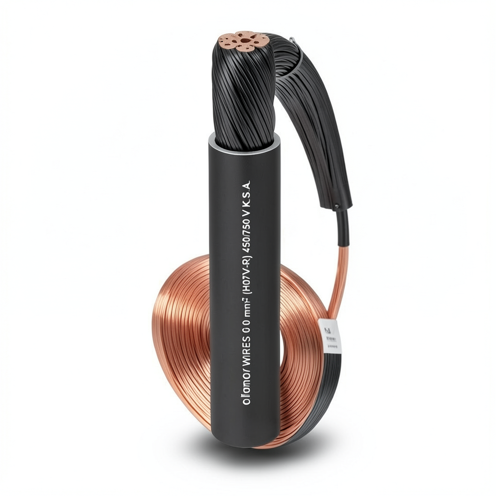 Copper Stranded Wire 25mm 450/750V PVC Insulated, Black | Al Fanar