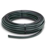 لفة أنابيب بلاستيك HDPE ضغط 12.5 بار PE 80 قطر خارجي 40 مم SDR 11 أسود مع خطوط خضراء