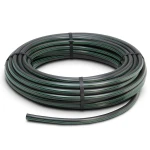 لفة أنابيب بلاستيك HDPE ضغط 12.5 بار PE 80 قطر خارجي 160 مم SDR 11 أسود مع خطوط خضراء