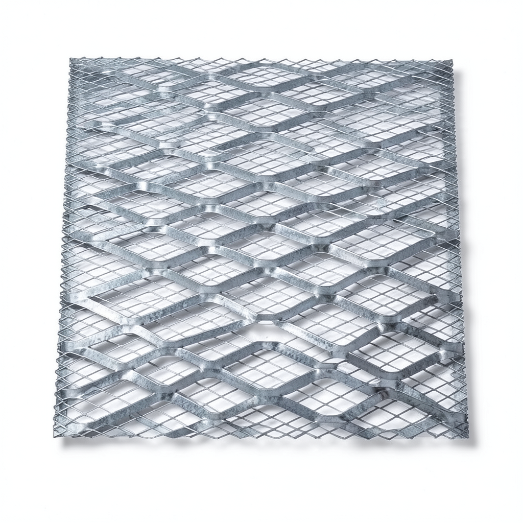 Galvanised Steel Expanded Metal Mesh Bahri Thickness 1.8 mm Width 1.22 meter Length 4 meter