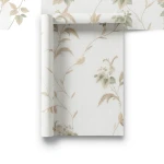 Floral Wall Decoration Pale Beige, 10m x 1.06m, Model 5919