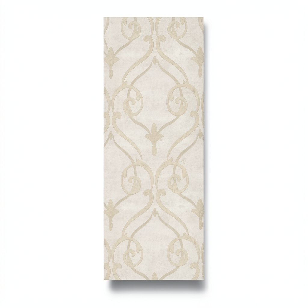 Classic Wallpaper Length 10m, Width 0.73m, Beige Color, Model 81004