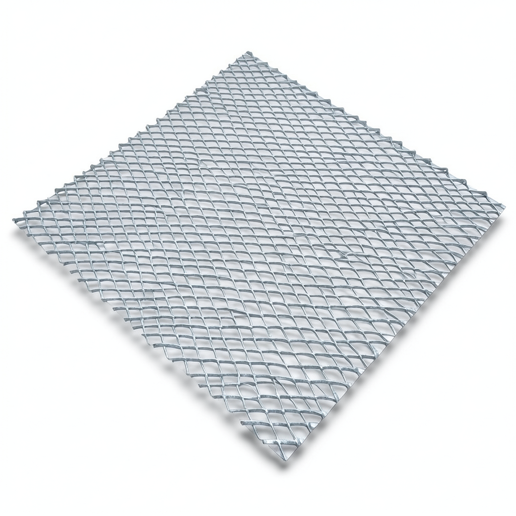 Galvanised Steel Expanded Metal Mesh Bahri 1.2 mm Thickness 1.22 m Width 5 m Length