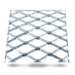 Galvanised Steel Expanded Metal Mesh Bahri 1.5 mm Thickness 1.22 M Width 4 M Length