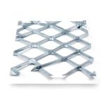 Galvanised Steel Expanded Metal Mesh Bahri 1.2 mm Thickness 1.22 m Width 4 m Length