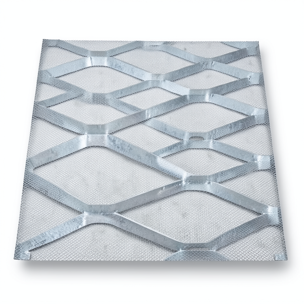 شبك حديد مجلفن بقلاوة بحري سماكة 2 مم عرض 1.22 متر طول 4 متر