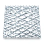 Galvanised Steel Expanded Metal Mesh Bahri 2.3 mm Thickness 1.22 m Width 4 m Length