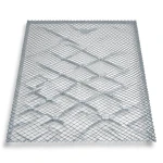 Galvanised Steel Expanded Metal Mesh Bahri Thickness 2 mm Width 1.22 m Length 4 m