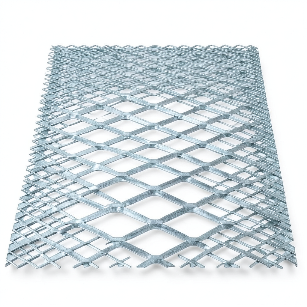 Galvanised Steel Expanded Metal Mesh Bahri Thickness 1.2 mm Width 1.22 m Length 6 m
