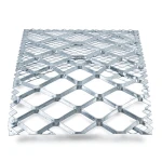 Galvanised Steel Expanded Metal Mesh Bahri 2.3 mm Thickness 1.22 m Width 4 m Length