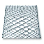 Galvanised Steel Expanded Metal Mesh Bahri 1.4 mm Thickness 1.22 m Width 6 m Length