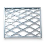 Galvanised Steel Expanded Metal Mesh Bahri Thickness 1.7 mm Width 1.22 m Length 6 m
