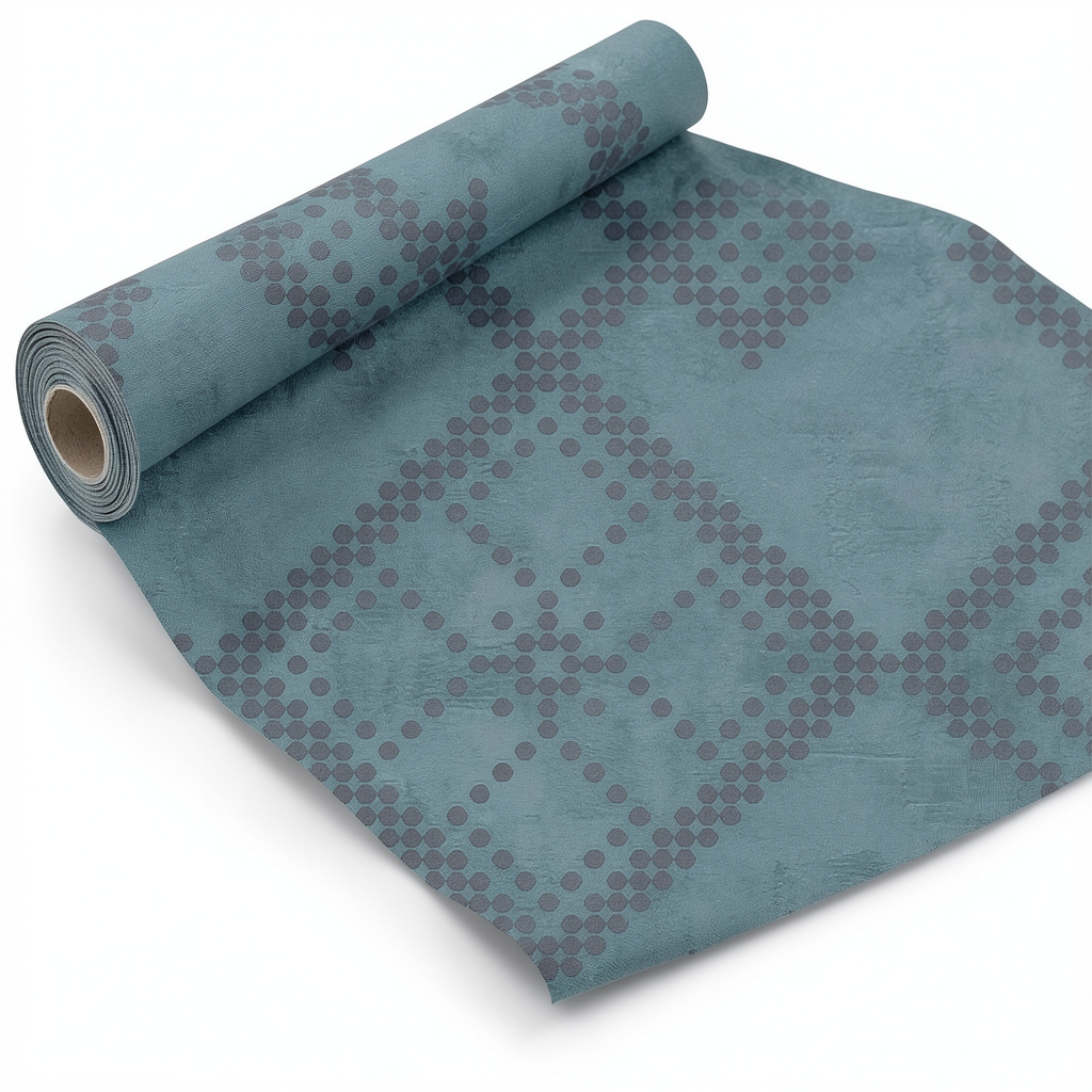 Italian Wallpaper Blue-Green 10m x 0.73m, Model Z90047