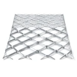 Galvanised Steel Expanded Metal Mesh Bahri Thickness 1.2 mm Width 1.22 m Length 6 m