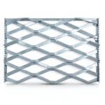 Galvanised Steel Expanded Metal Mesh Bahri Thickness 1.5 mm Width 1.22 m Length 6 m