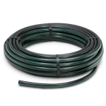 لفة أنابيب بلاستيك HDPE ضغط 12.5 بار PE 80 قطر خارجي 160 مم SDR 11 أسود مع خطوط خضراء