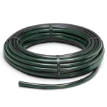 لفة أنابيب بلاستيك HDPE ضغط 12.5 بار PE 80 قطر خارجي 160 مم SDR 11 أسود مع خطوط خضراء