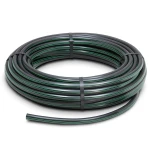 لفة أنابيب بلاستيك HDPE ضغط 16 بار PE 80 قطر خارجي 110 مم SDR 9 لون أسود مع خط أخضر