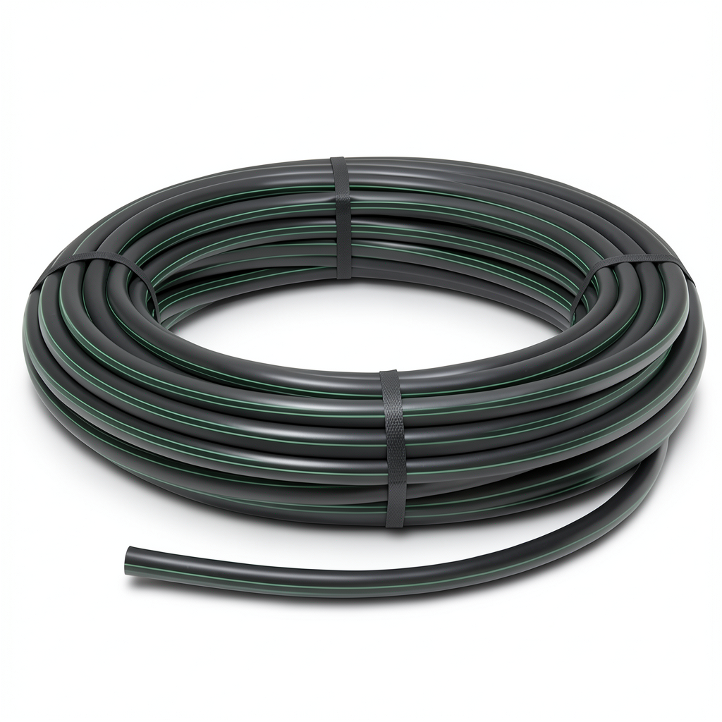 HDPE Coil Pipe Pressure 6 Bar PE 80 Size OD 160 mm SDR 22 Black