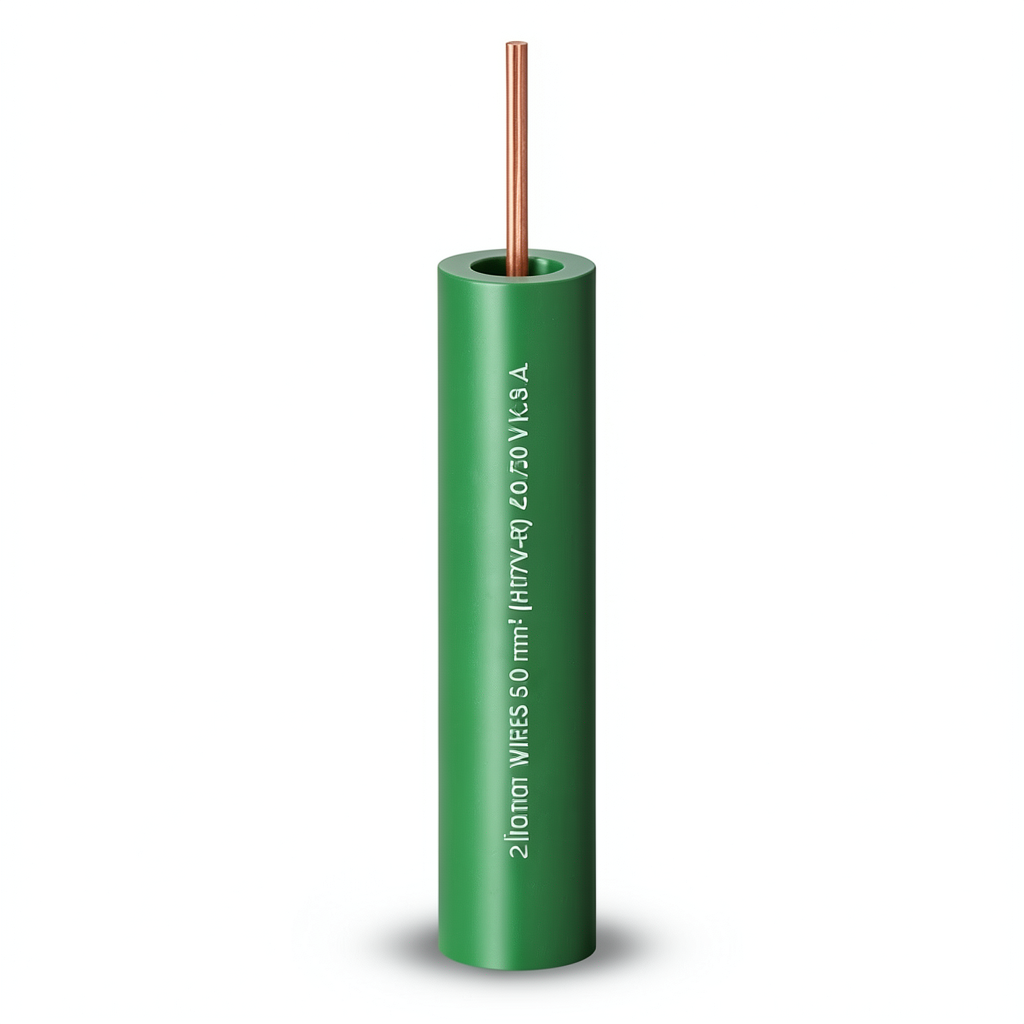 سلك كهرباء نحاس مجدول معزول PVC، مقاس 2.5mm، 450/750 فولت، أخضر | شركة الفنار