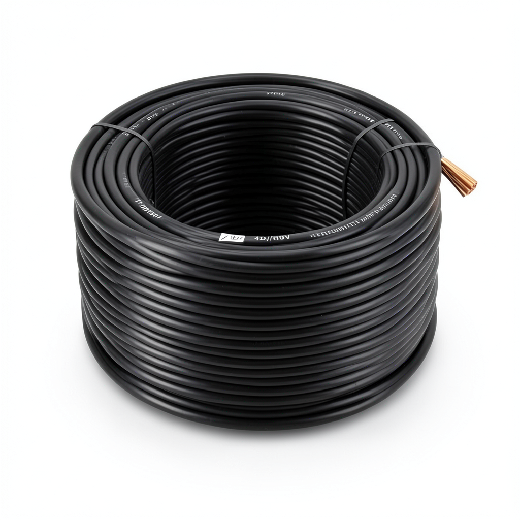 لفة سلك كهرباء نحاس مجدول 70 مم2 450/750 فولت، مغلف PVC، لون أسود | شركة الفنار