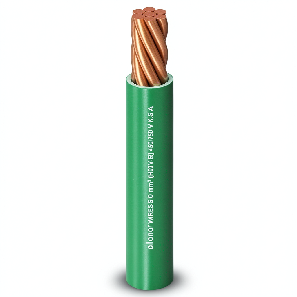 لفة سلك كهرباء مفرد نحاس مجدول معزول PVC، مقاس 6 مم 450/750 فولت | شركة الفنار